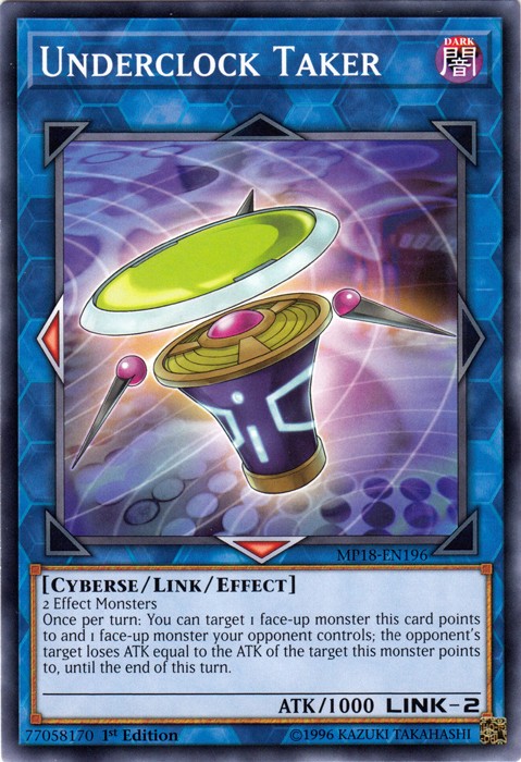 Underclock Taker - MP18-EN196 - Common - 1st Edition Moderately Played