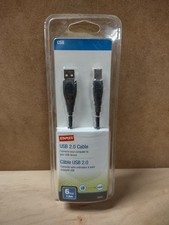 NEW ~ Staples 18801 USB 2.0 Cable 6 Foot 480M...