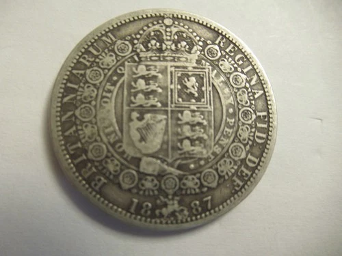 1887 Victoria Half Crown — photo from another recent sale