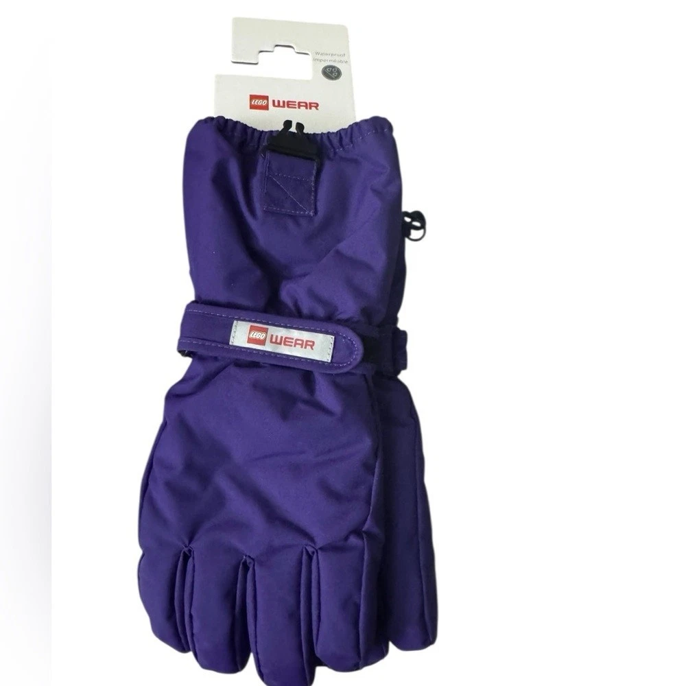 LEGO Wear Purple Waterproof Gloves Size 13/14