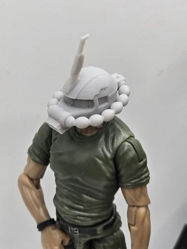 3d Printed MANGA ROBOT HEAD 1:18 3 3/4" GI Joe 25th Anniversary B105
