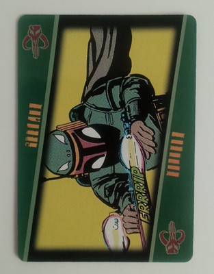 Disney Star Wars Boba Fett Playing Card Bounty Hunter wild Card (A)