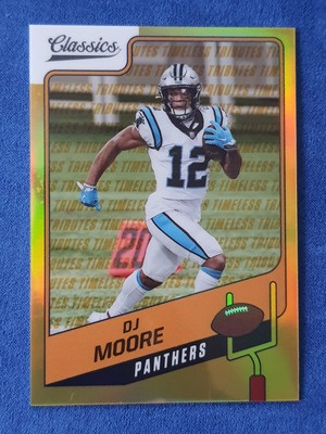2021 Panini Classics #18 DJ Moore Carolina Panthers Gold Timeless Tributes /60
