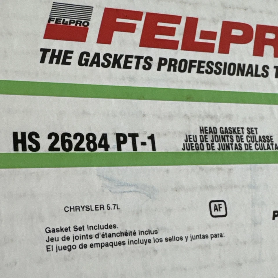 Juego de juntas de culata Fel-Pro HS26284PT1 para Chrysler 5,7 L Foto 3 de 4