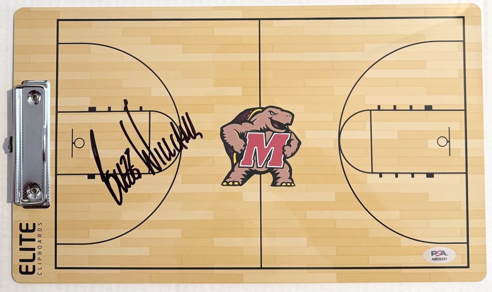 Buzz Williams Autographed Signed Maryland Terrapins Coaches Clipboard PSA/DNA 
