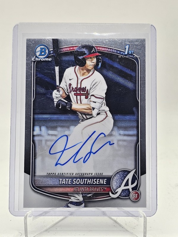 TATE SOUTHISENE 2025 BOWMAN CHROME 1ST AUTOGRAPH AUTO #CPA-TS BRAVES Q6320