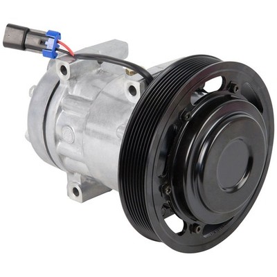 AC Compressor & 8-Groove A/C Clutch Replaces Sanden SD7H15 4326