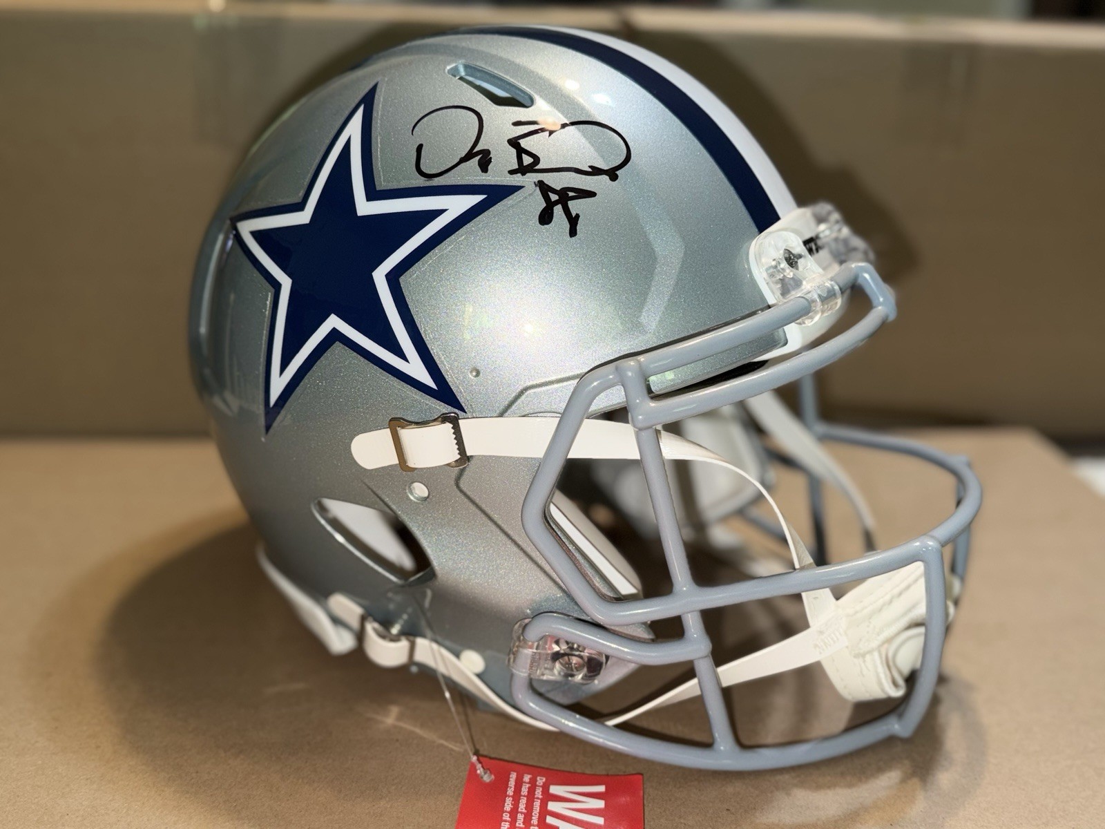 Signed Dez Bryant authentic full size Beckett Certified helmet