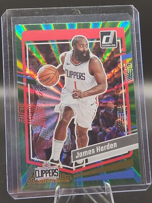 James Harden [Green Laser] #63 2023 Panini Donruss