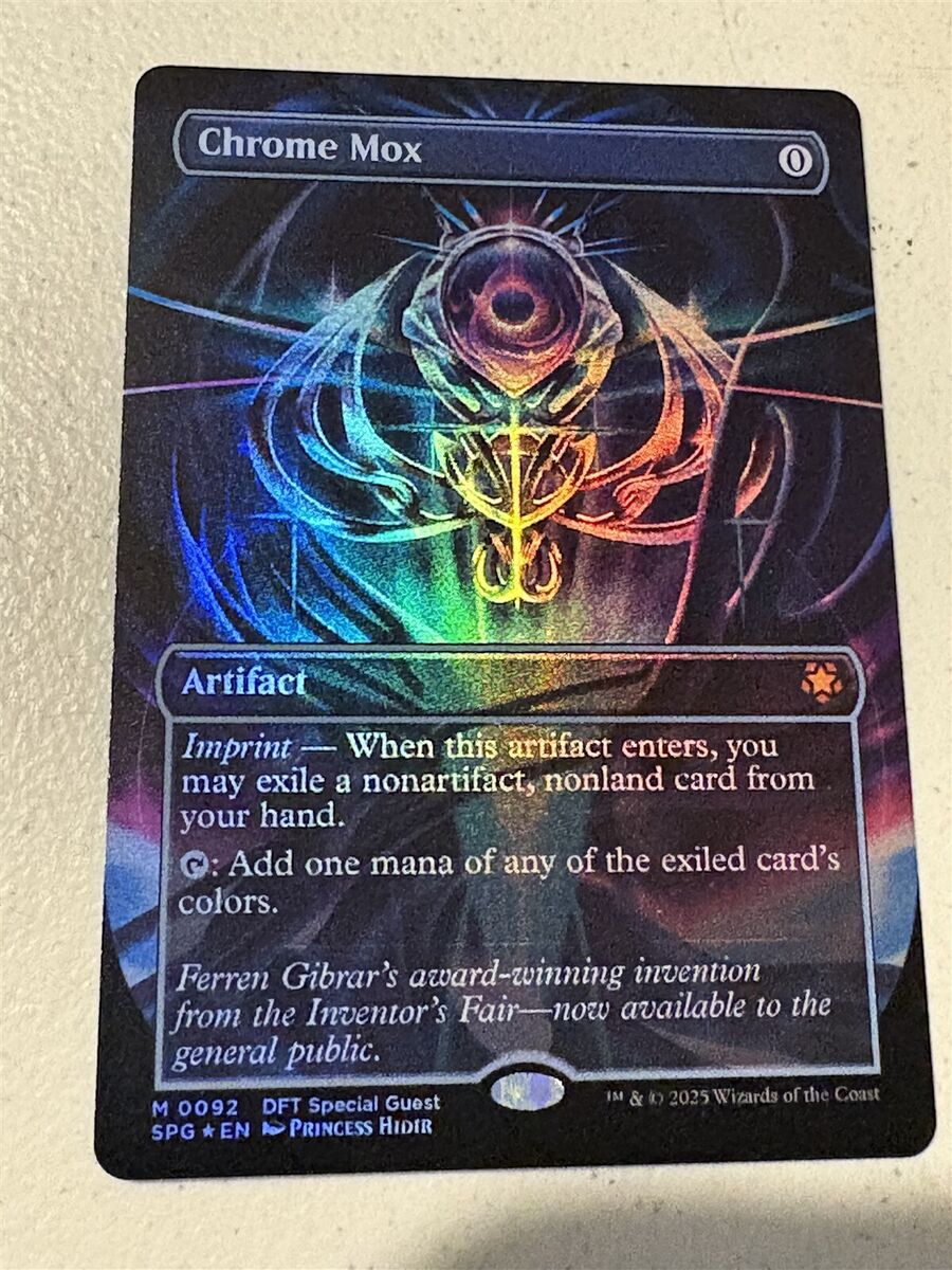 mtg borderless foil Chrome Mox, Special Guest Aetherdrift mtg borderless foil Chrome Mox, Special Guest Aetherdrift