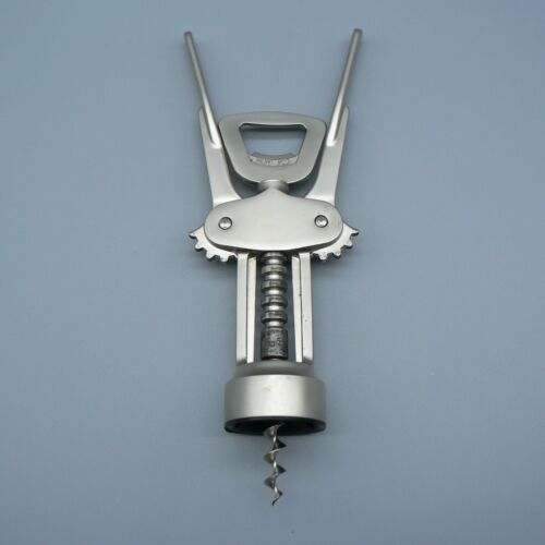 MONOPOL LONG LEVER CORKSCREW GERMANY PROFI BOTTLE OPENER BRUSH MATT STEEL 114885 - Picture 16 of 16