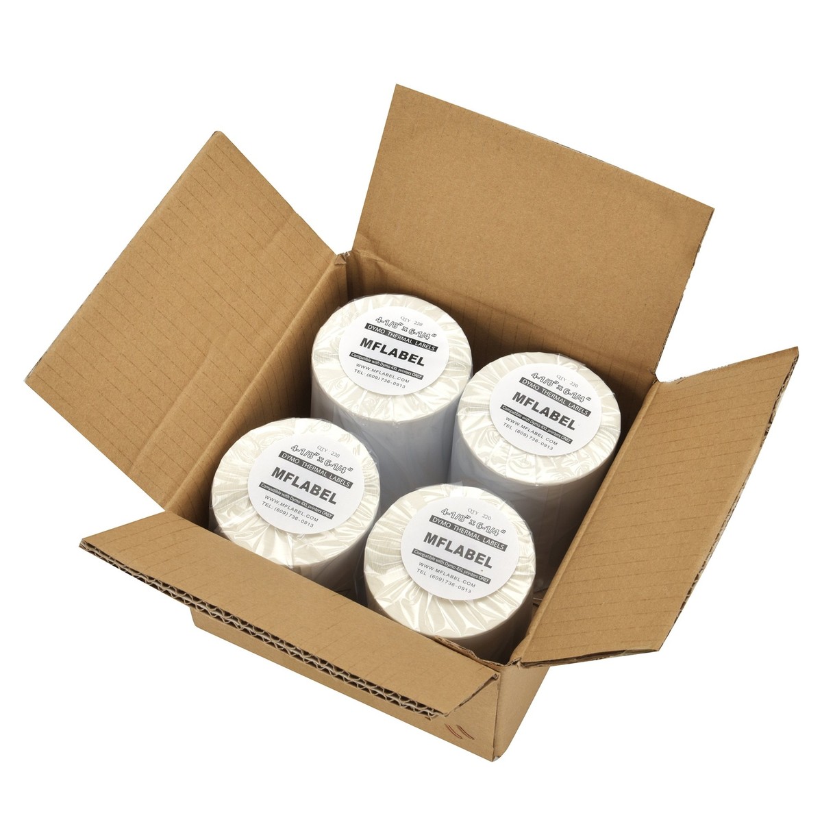 4 Rolls Of 4x6 Direct Thermal Shipping Labels - 450 Labels/Roll, Fits Zebra ZP500 ZP505 Printers 11 thumbnail image