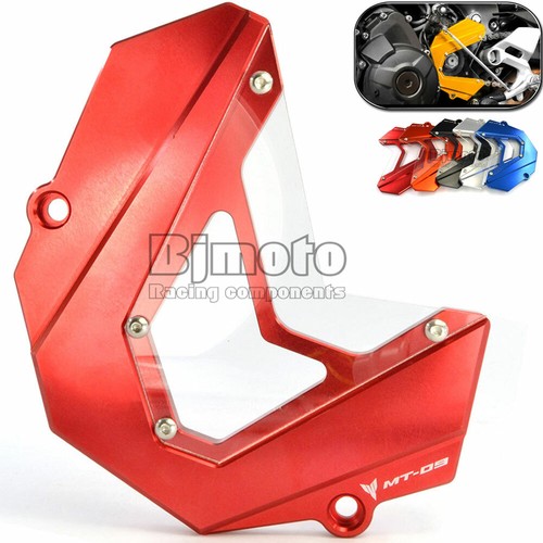 Aluminum Front Sprocket Chain Cover For Yamaha MT09 FZ09 2013 2014 2015 2016 - Foto 1 di 21