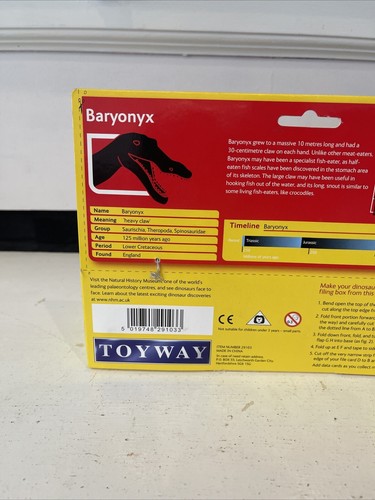 TOYWAY Natural History Museum Baryonyx Dinosaur Figure New - Picture 7 of 10