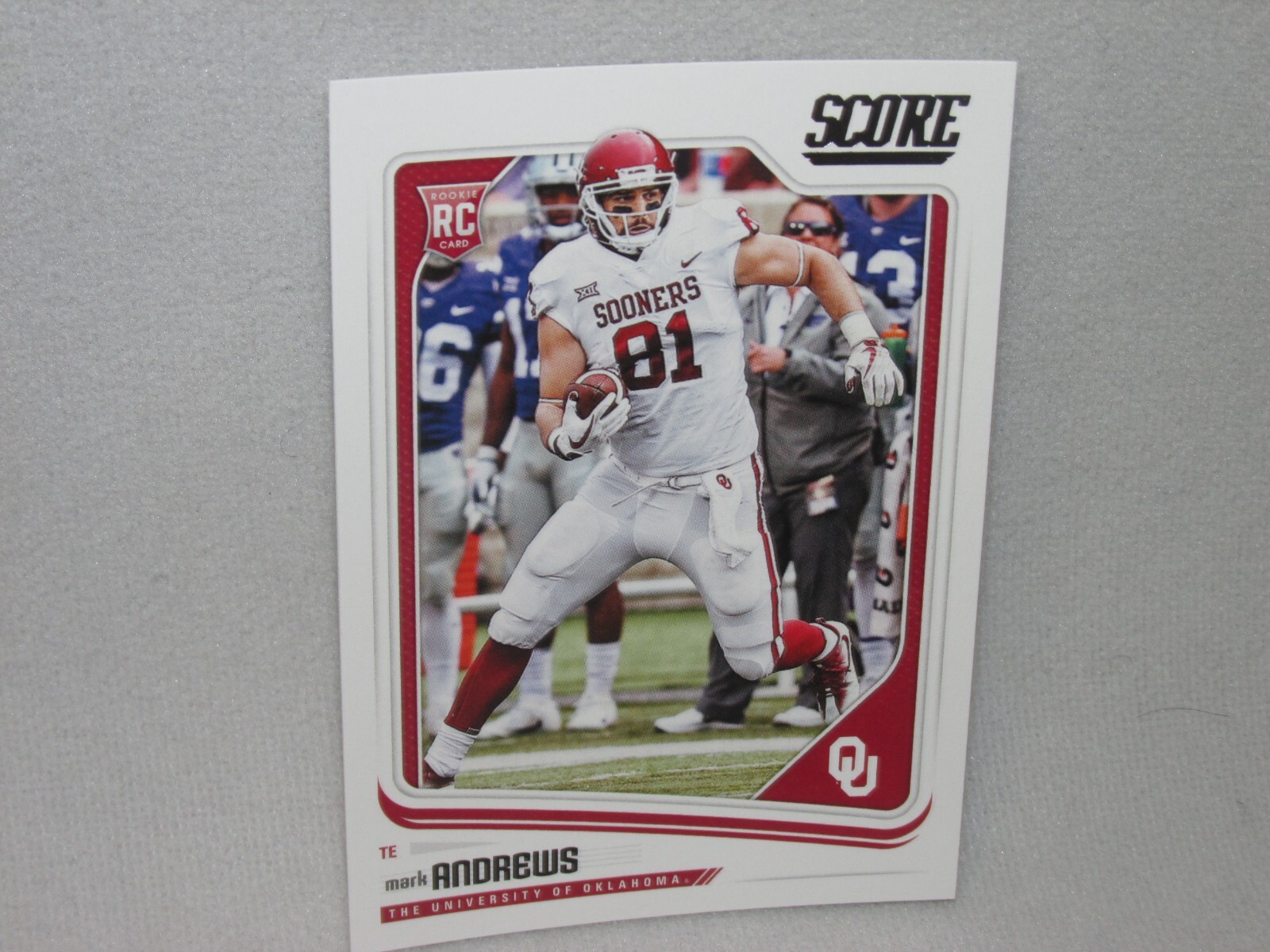 Mark Andrews * 2018 Score * Rookie Card * #378 * Baltimore Ravens