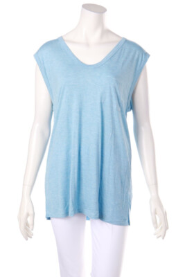 T Alexander Wang Top Viscose Patch Pockets L powder blue NEW
