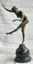 Handcrafted Bronze Sculpture "The Juggler" Art Deco Artwork by Claire Colinet
