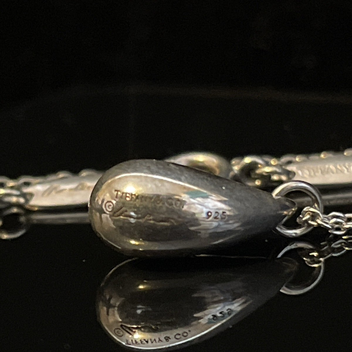 Tiffany & Co Elsa Peretti Teardrop Pendant Necklace 925