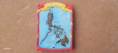Map of Philippines tourist souvenir fridge magnet