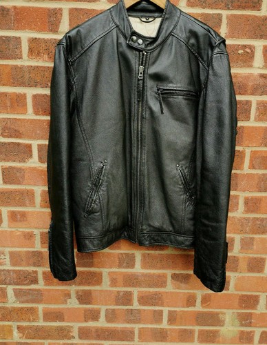 Vintage Angelo Litrico Urban District section Biker style leather jacket size M - Picture 2 of 10