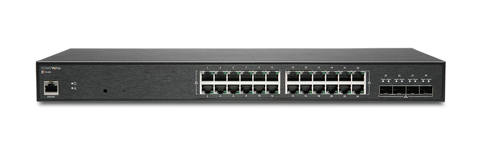 NEW SonicWall SWS14-24 24x 1GbE 4x SFP+ Switch + Wireless Ntwrk Mgnt 3Yr Support - Image 2 of 4