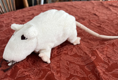Ikea Gosig Ratta off White Rat Mouse Plush 8  Rodent Lightly Stuffed Animal Toy
