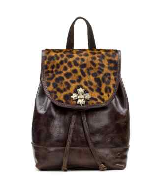 Patricia Nash Leopard Haircalf Leather Backpack | Rare Discontinued | NWT Patricia Nash Leather Aberdeen Leopard Haircalf Backpack main image 3