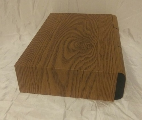 Cassette Tape Faux Wood Grain 36 Count Storage Holder 3 Drawers (15”x 10”x 3.5”) - Picture 9 of 11