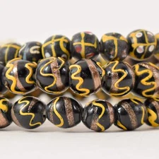 Mixed Wedding Cake Venetian Trade Beads 34 Inch