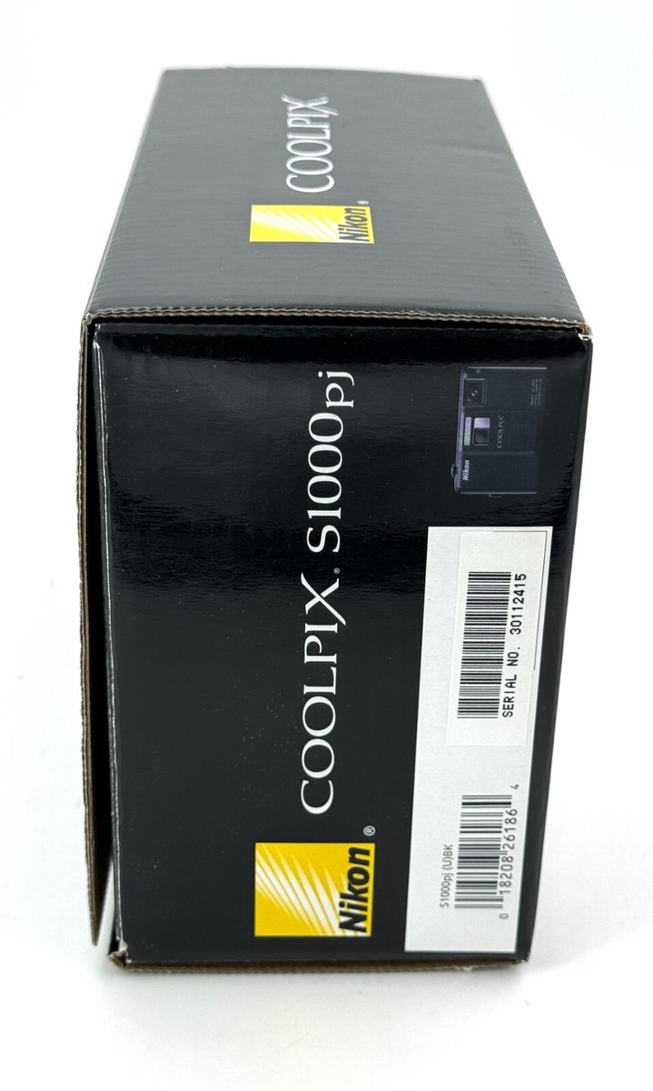 Nikon COOLPIX S1000pj 12.1 MP Digital Camera - Black for sale