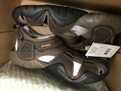 crocs leather fisherman