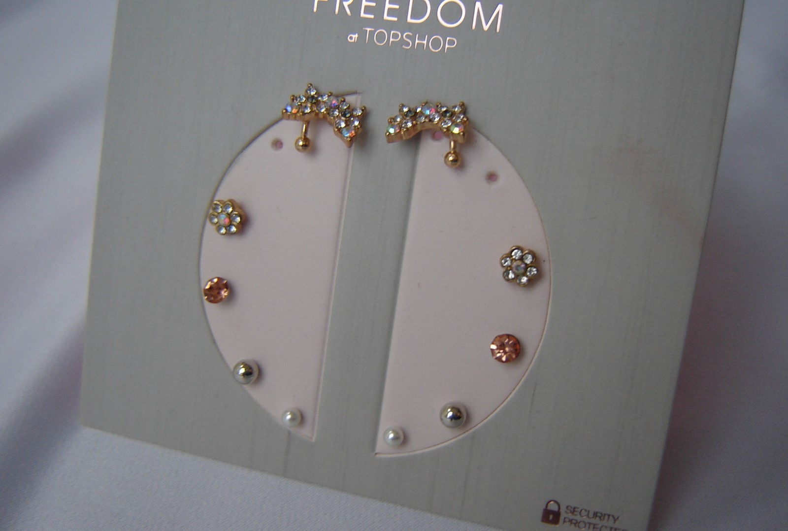 Topshop Earrings Butterfly Ear cuffs Gold & Silver tone Diamante
