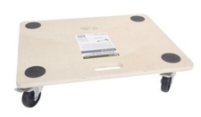 Diall 200kg Wheel Wooden Transport Dolly Platform Warehouse Trolley 59x49