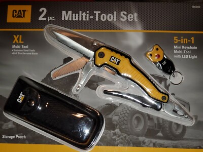 CAT PC STAINLESS STEEL MULTI-TOOL SET W/ STORAGE POUCH 5-IN-1 - Main Image