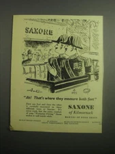1948 Saxone Shoes Ad - Cartoon by Anton