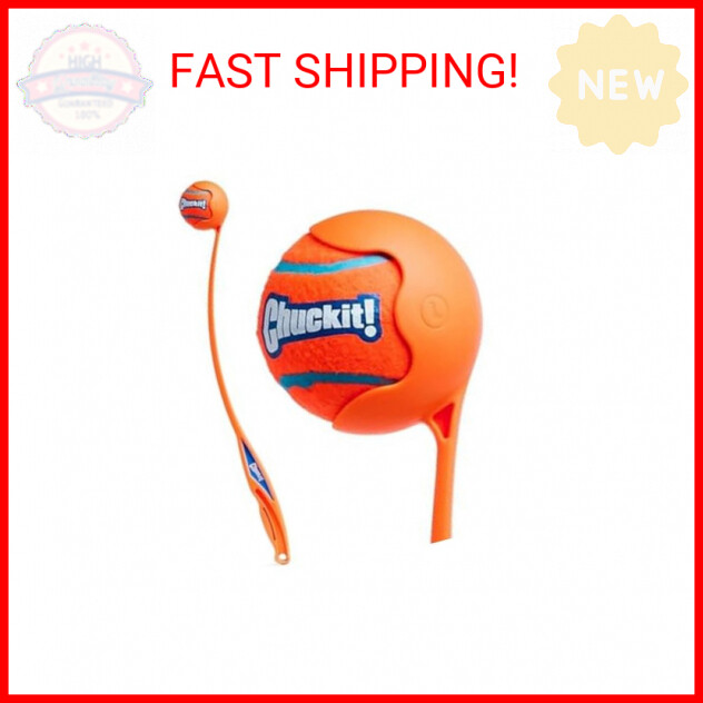Chuckit Sport 26L Dog Ball Launcher with Large 3 Inch Ball for Active Dogs  