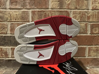 New 10 Nike Air Jordan 4 Retro Fire Red Mars Blackmon White Black