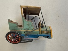 1950s VINTAGE MODERN TOYS JAPAN LEVER ACTION 5.5  Toy Car Tin Metal Incomplete