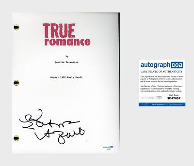 Patricia Arquette ‘True Romance’ Signed Full Movie Script Screenplay ...