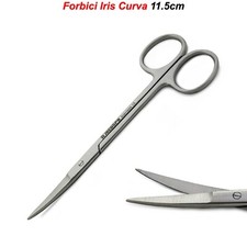 Forbici Gengive Iris Curva Filo Chirurgiche Sutura dei Tessuti Dissezione 11.5cm