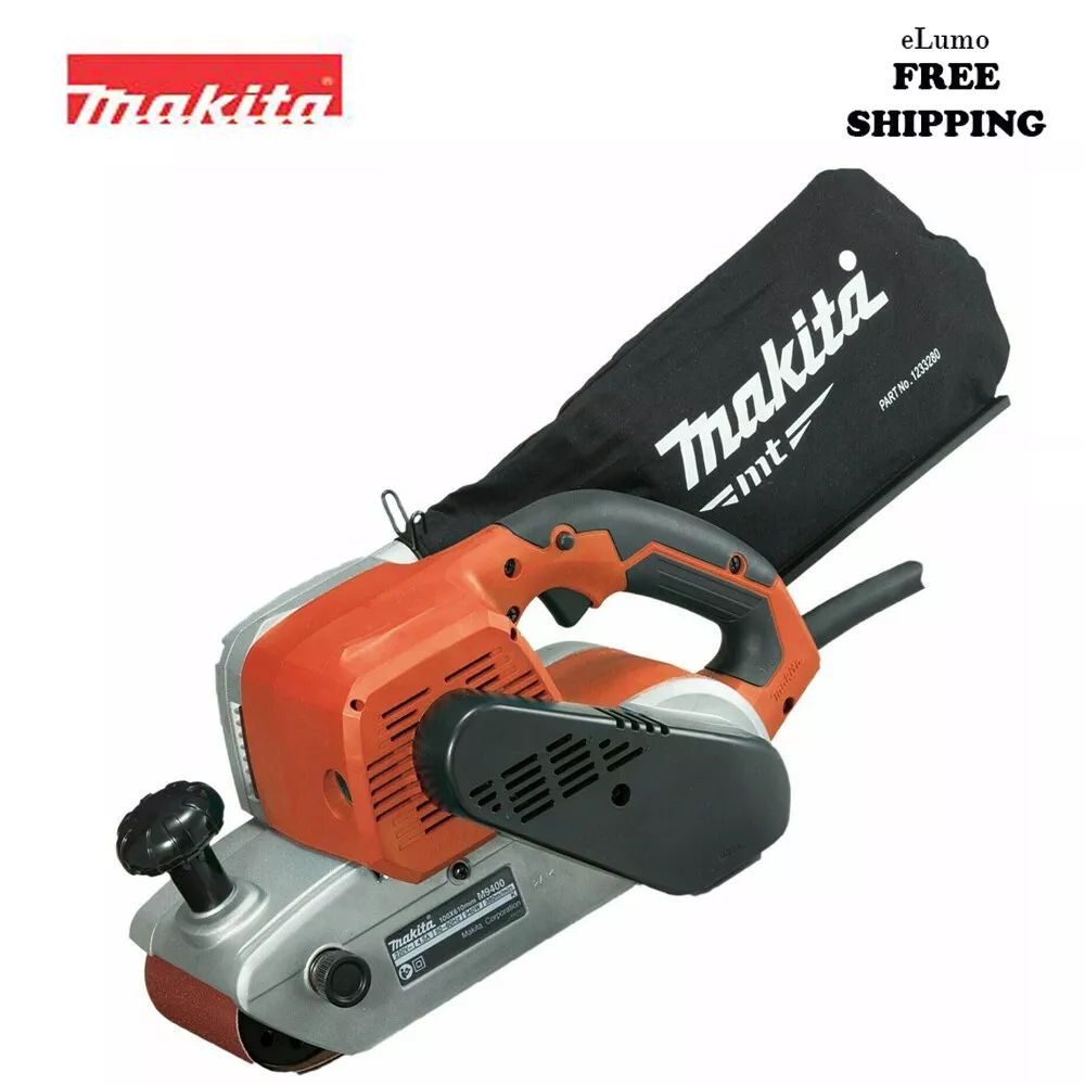 Makita M9400 4 Inch Belt Hand Sander 240V 940W Dust Bag Soft 100