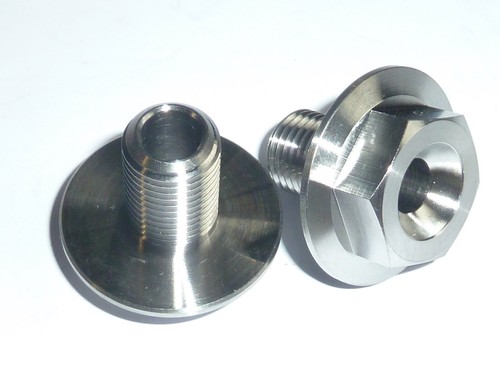 HONDA CBR1100 XX Blackbird FRONT AXLE SPINDLE BOLT TITANIUM M14 x 1.5 NO RUST - Zdjęcie 1 z 14