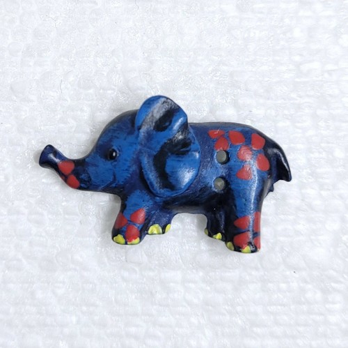 JHB Blue Elephant Button 29mm Mental Health Logo Novelty Sewing Art Room Craft - Picture 1 of 9
