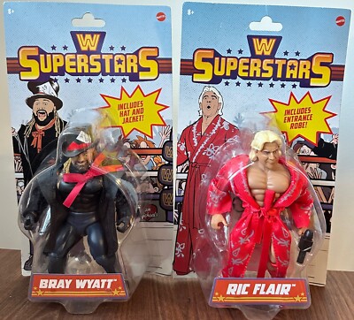 WWE Superstars Bray Wyatt & Ric Flair Wrestling Figure Lot New MM