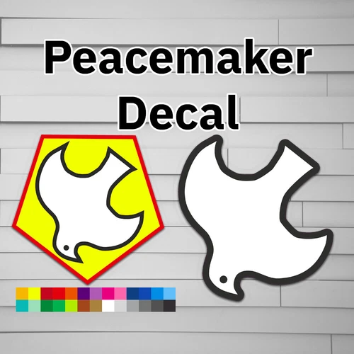 Peacemaker Decal (vinyl for Car laptop window tumbler water bottle) sticker symb