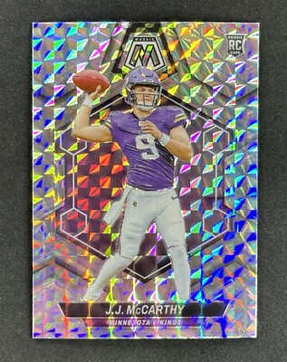 2024 Panini Mosaic JJ MCCARTHY ROOKIE SILVER PRIZM MOSAIC #310