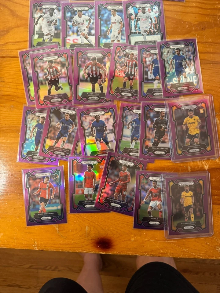 2023-24 Prizm EPL Premier League Pick Your PURPLE PRIZM - Buy More & Save - Image 3 of 3