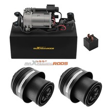 Air Suspension Compressor+ Bracket Valve Block  2x Air Spring Bag For BMW X5 F15