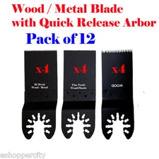 12 Multi Tool Saw Blade For Dewalt Stanley Milwaukee Craftsman Bolt-on Makita 20