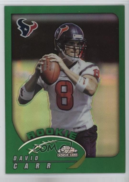 2002 Topps Chrome Rookie Refractor David Carr #166 0f7x